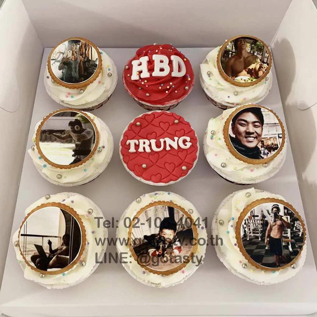 Photo cupcake for birthday