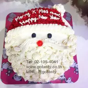 Christmas Santa cream cake